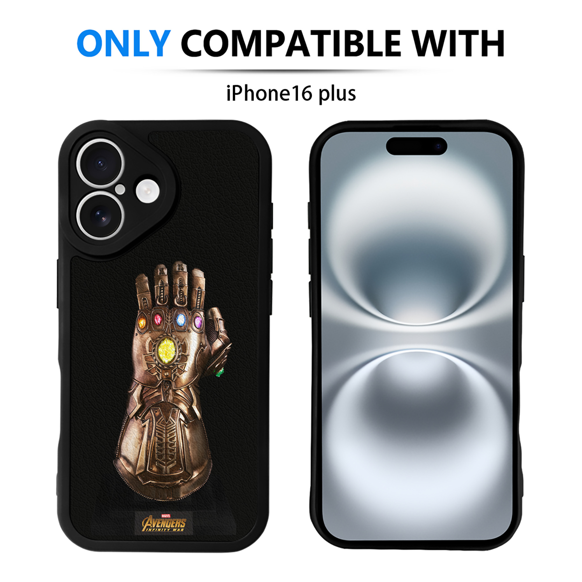 （画像用） アベンジャーズ The Avengers 【iPhone 16シリーズ対応】シリコンスマホケース（レザー調） 材質：シリコン